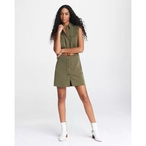 Rag & Bone Olive Green Mini Dress